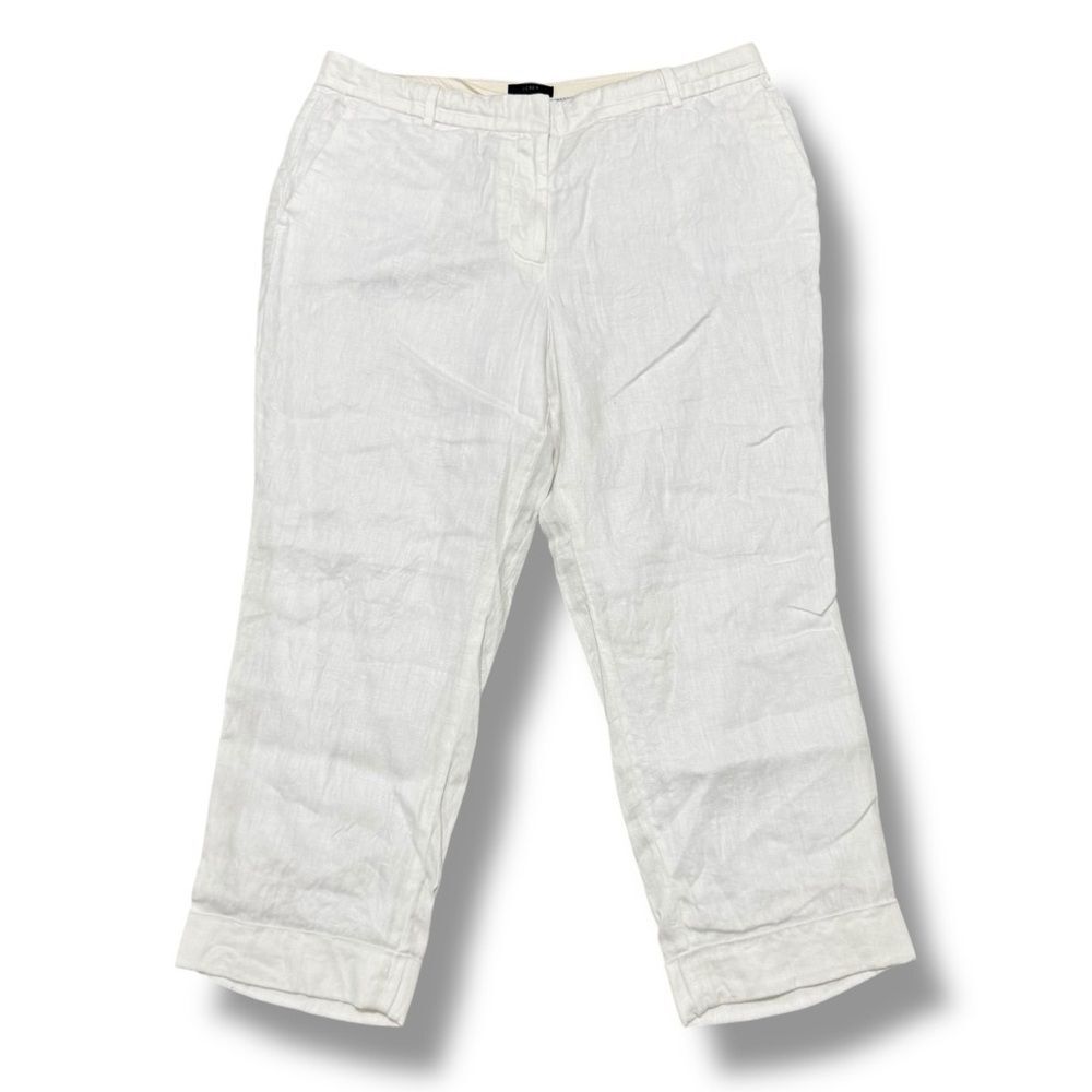 J Crew Linen Pants Womens Size 14 Lightweight Coastal Resort Summer Trousers